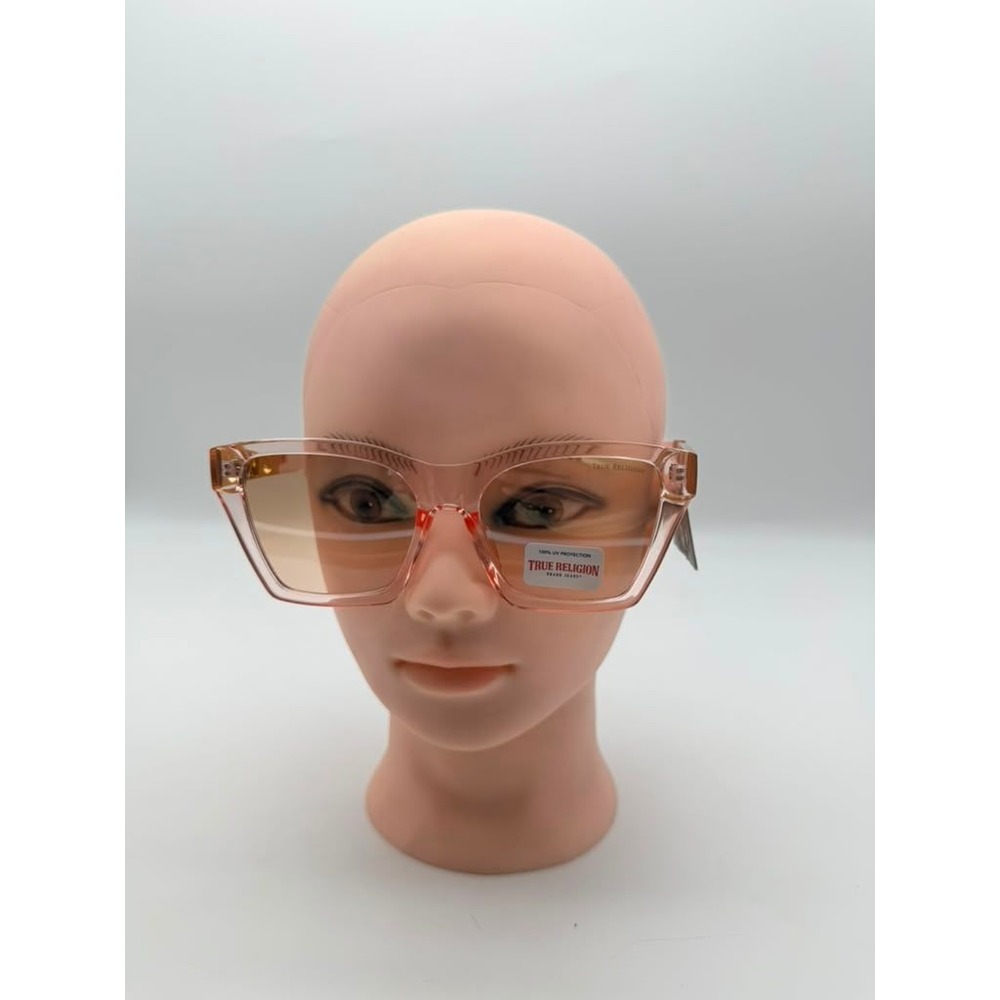 True Religion Transparent Pink Square Sunglasses